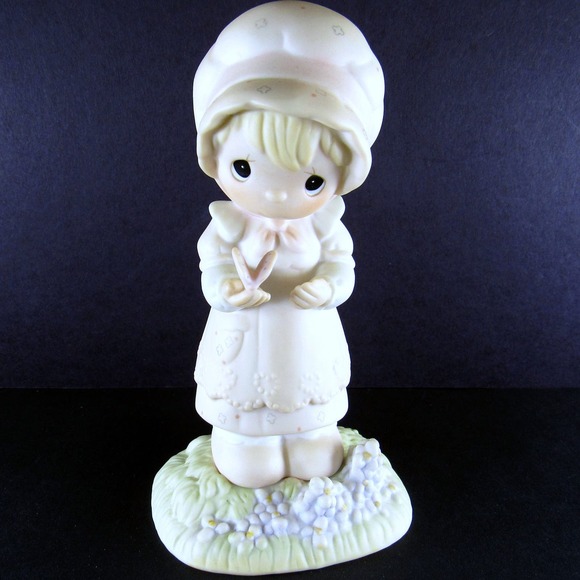 Precious Moments We Are Gods Workmanship Figurine 1982 E-9258 Jonathan and David - Picture 1 of 6
